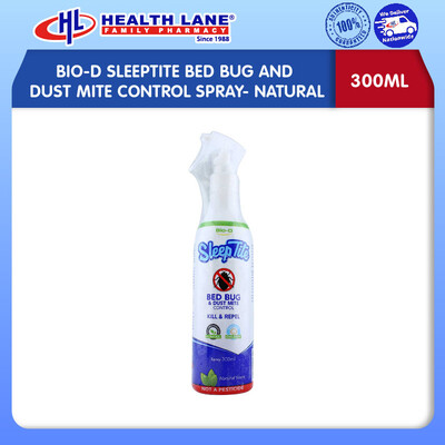 BIO-D SLEEPTITE BED BUG AND DUST MITE CONTROL SPRAY- NATURAL (300ML)